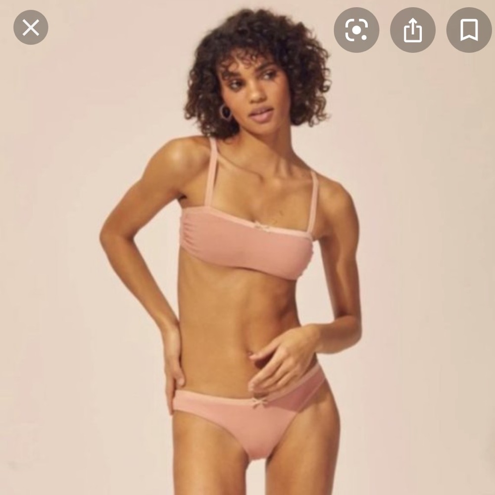 NWT solid and striped XS bikini top
